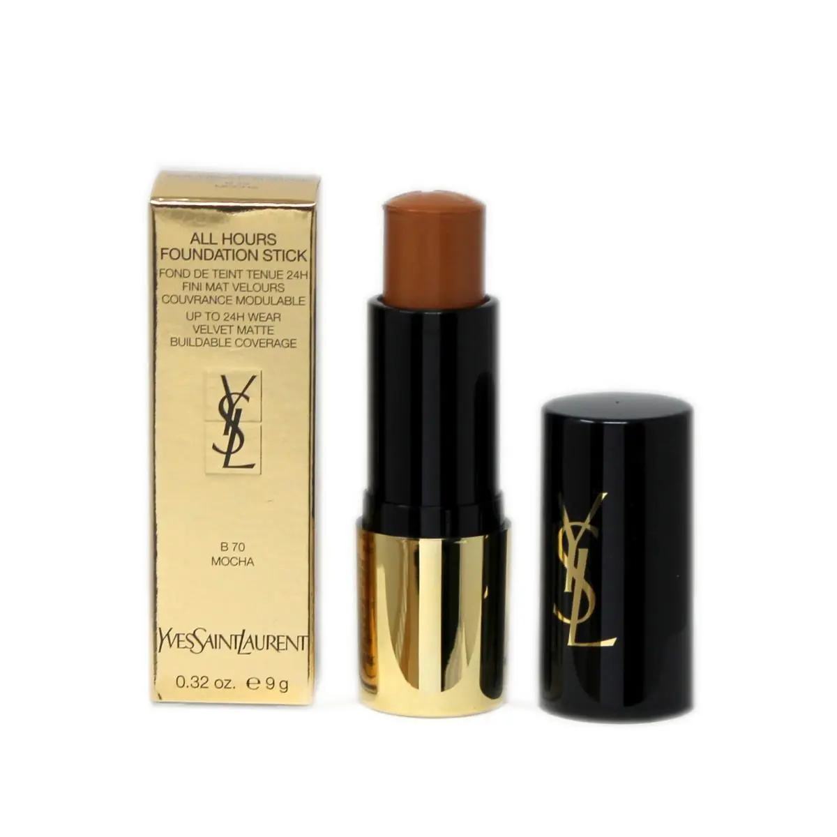 Ysl All Hours Foundation Stick Upto 24H Wear 0.32OZ. B 70 - Mocha by Yves Saint Laurent