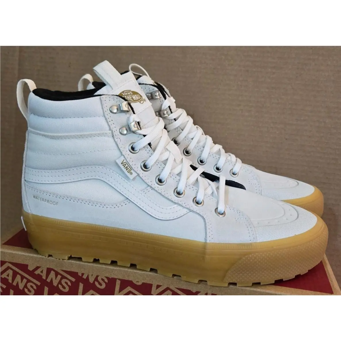 Vans shoes - Vans Sk8-Hi Mte - Mte - VN000DAQ9DH - White/Gum (UPC: 197804557998) 1