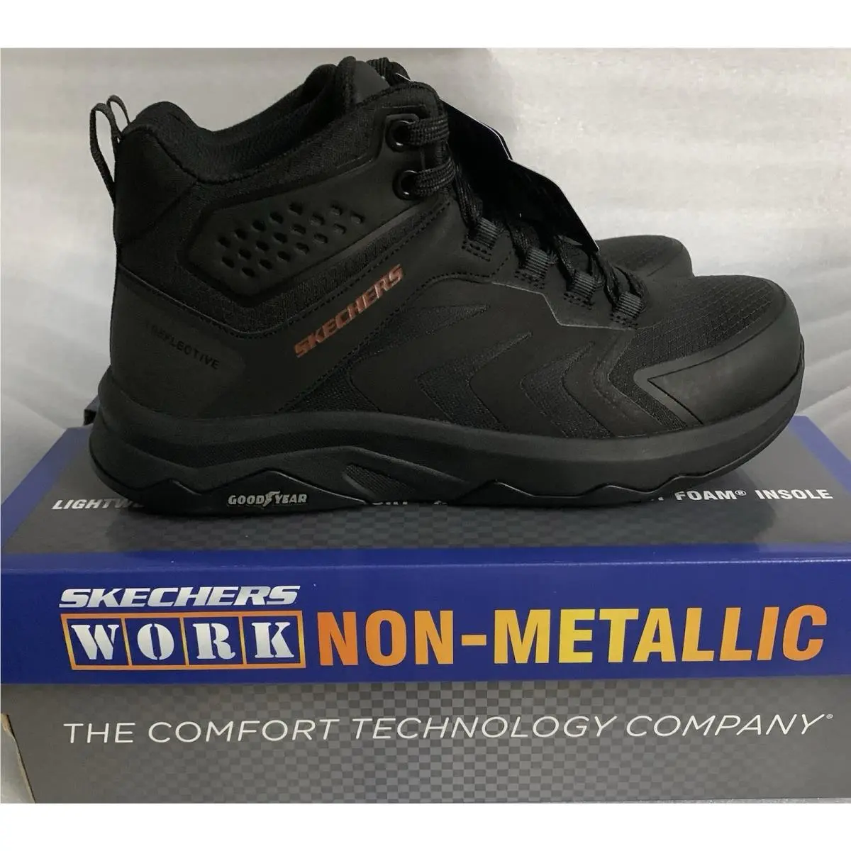 Man`s Shoes Skechers Work Speed-flex Trekker Mid Comp Toe