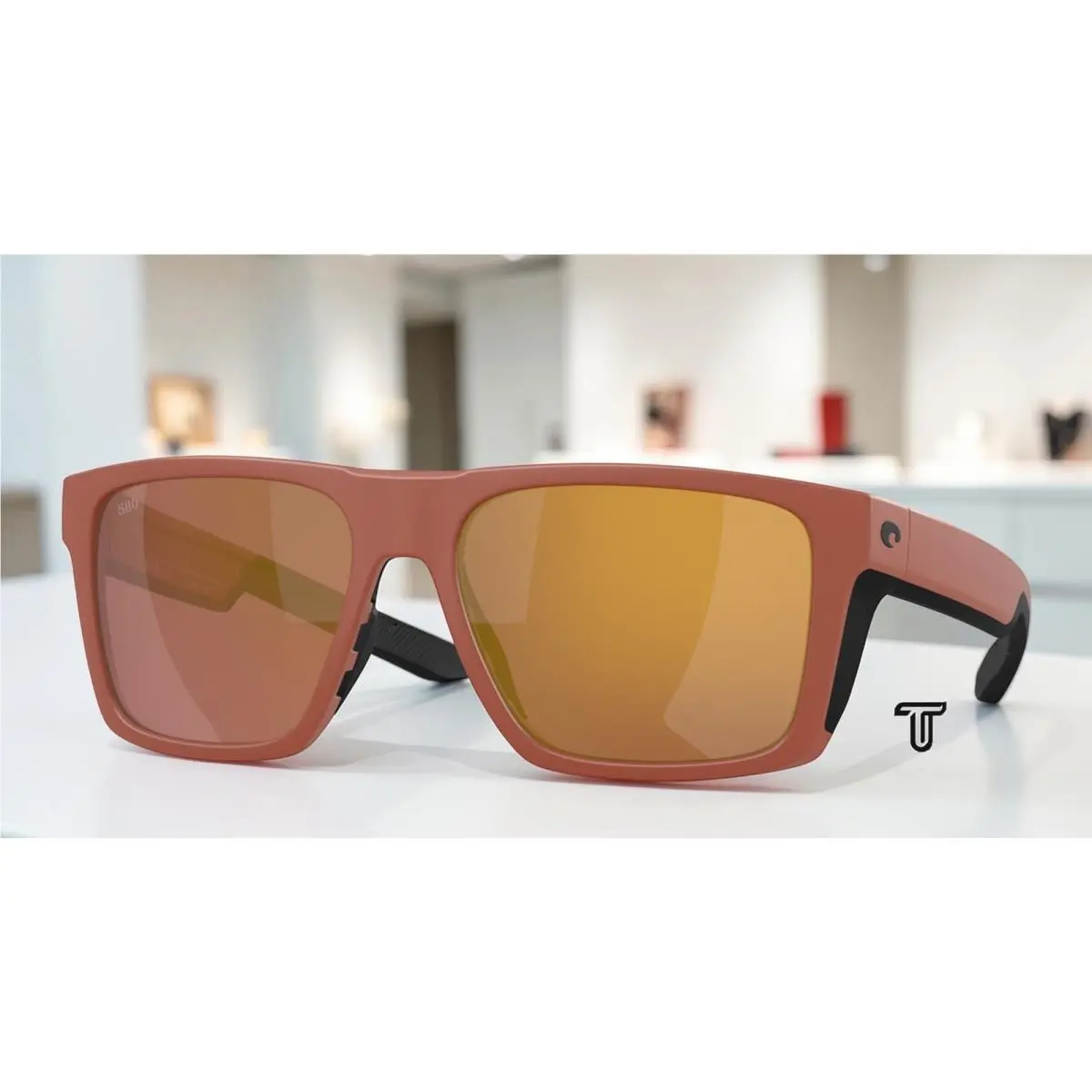 Costa 6S9104 910420 Lido Terra Cotta Gold Mirror Polarized 57mm Men`s Sunglasses