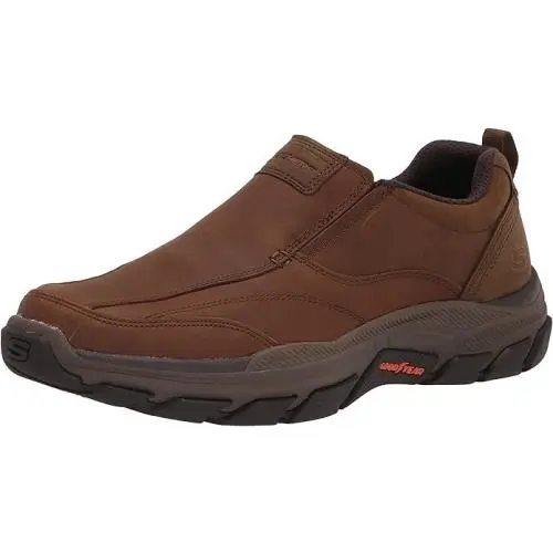 Skechers Slip-ins Respected Mens Slip On Shoes in Dark Brown Size 11M