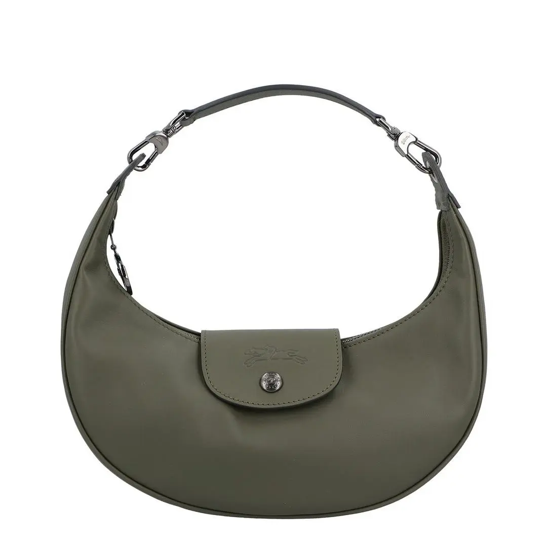 Longchamp Le Pliage Xtra Small Leather Shoulder Bag Women`s Green - Exterior: Green