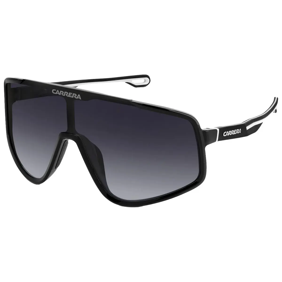 Black Oversized Shield Sunglasses w/ Gradient Lens - CA4017S-0807-9O by Carrera