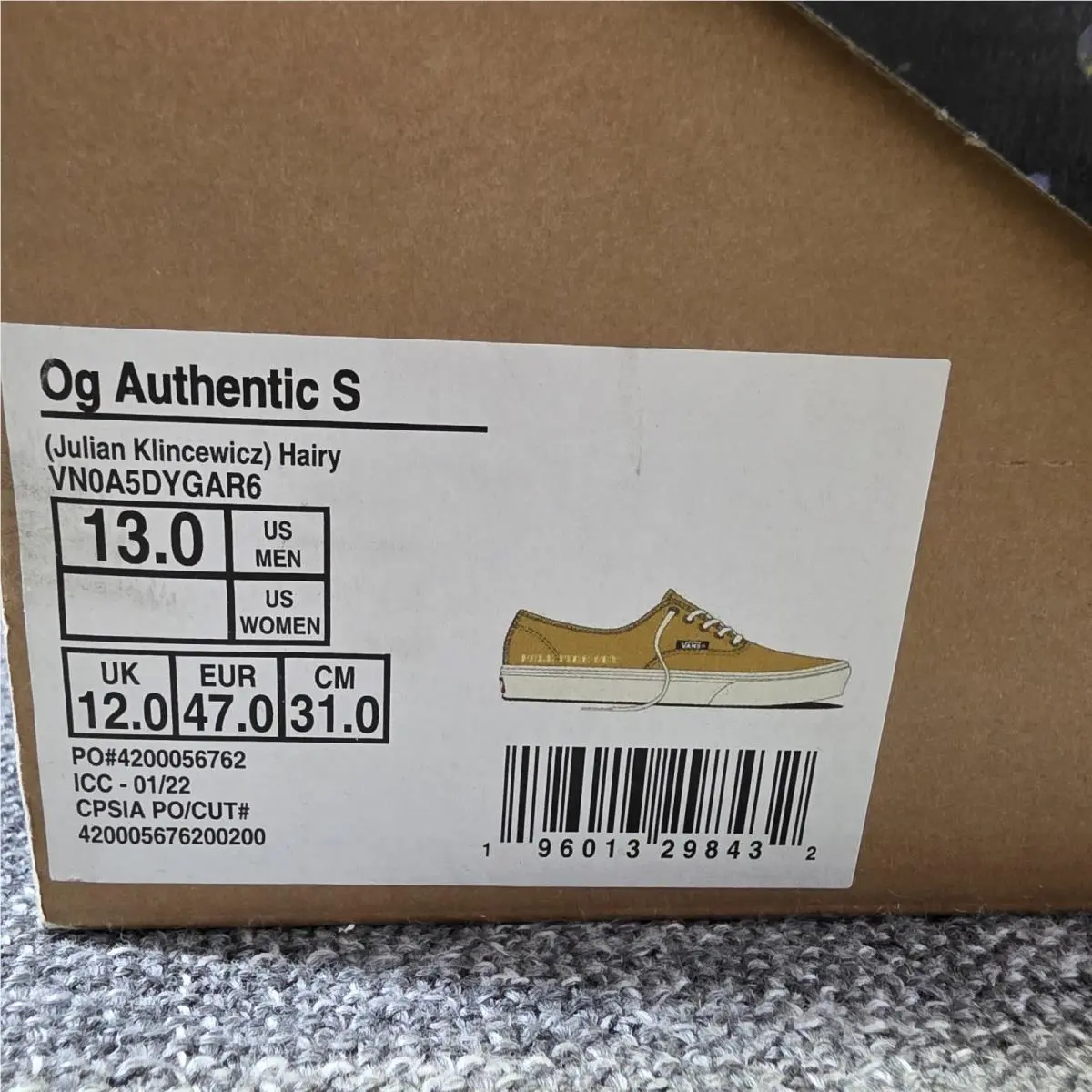 Vans shoes - OG - Yellow 6