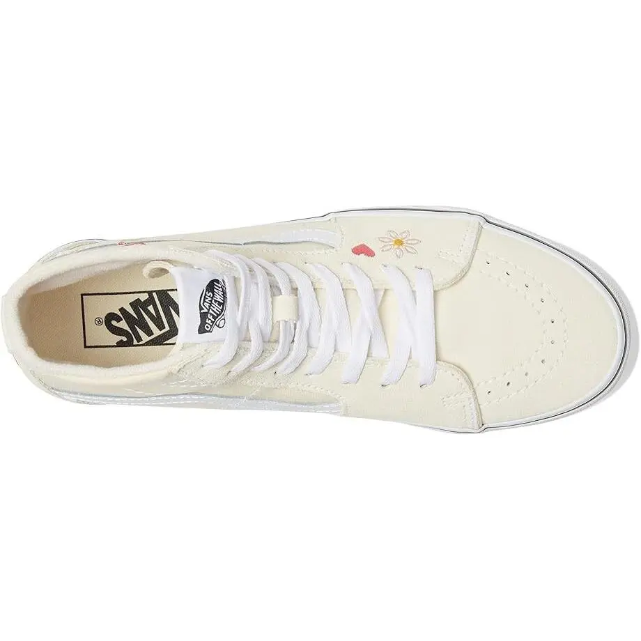 Vans shoes - Vans Sk8-Hi - Embroidery Classic White/True White 2
