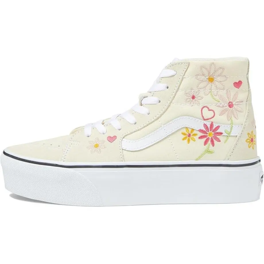 Vans shoes - Vans Sk8-Hi - Embroidery Classic White/True White 4