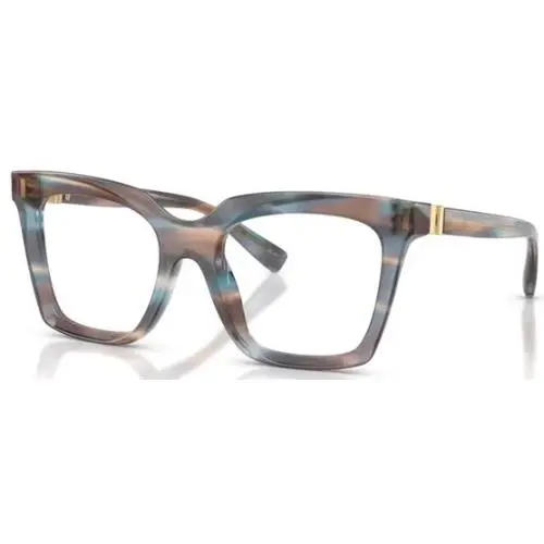 Dolce Gabbana DG3417 3448 Eyeglasses Women`s Striped Blue Full Rim Square 54mm