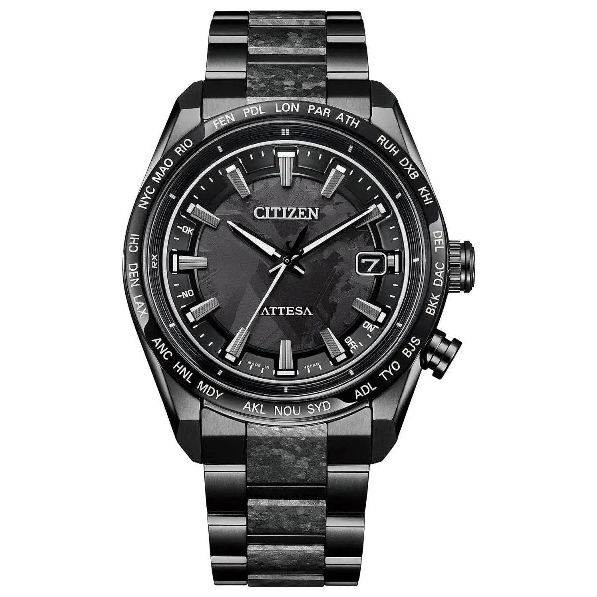 Citizen Attesa CB0285-63E Black Hakuto-r Titanium Men`s Watch