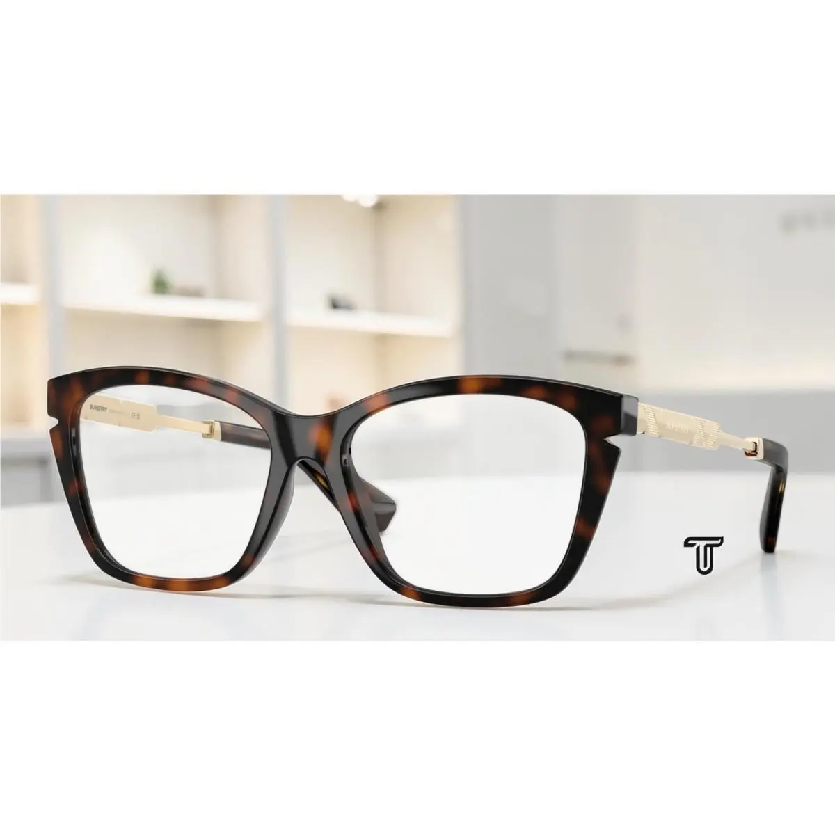 Burberry BE2427U 3002 Dark Havana Demo Lens 52 mm Women`s Eyeglasses