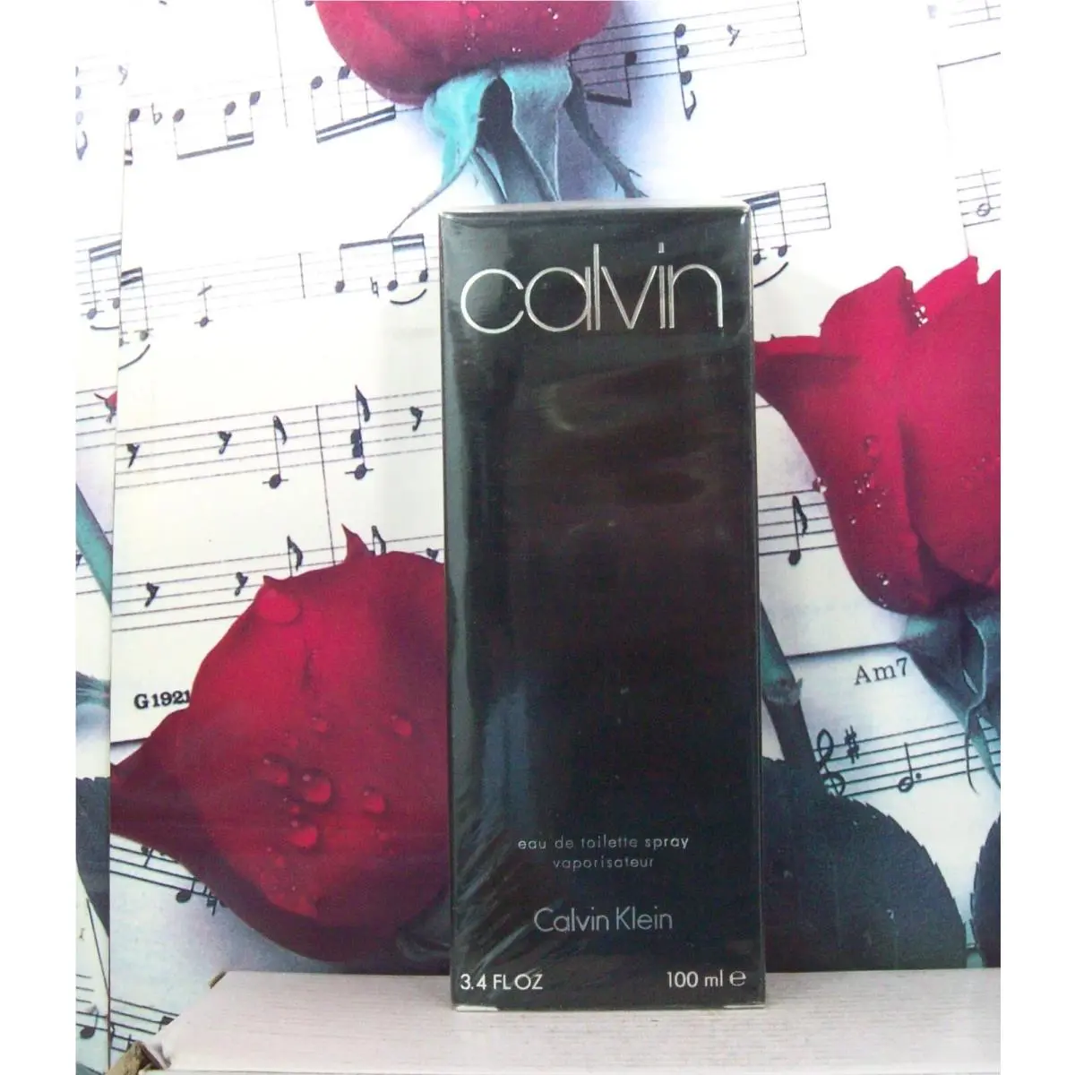 Calvin For Men By Calvin Klein Edt Spray 3.4 Fl. Oz. Box. Vintage