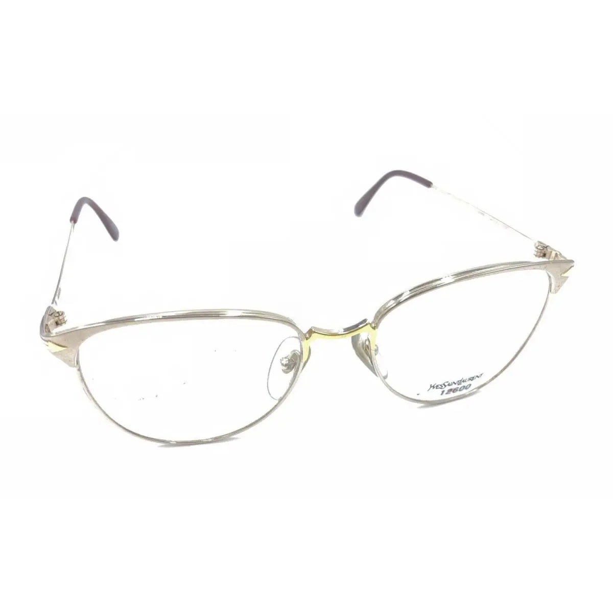 Yves Saint Laurent Vintage Egine Gold Eyeglasses Frames 54-18 135 Paris