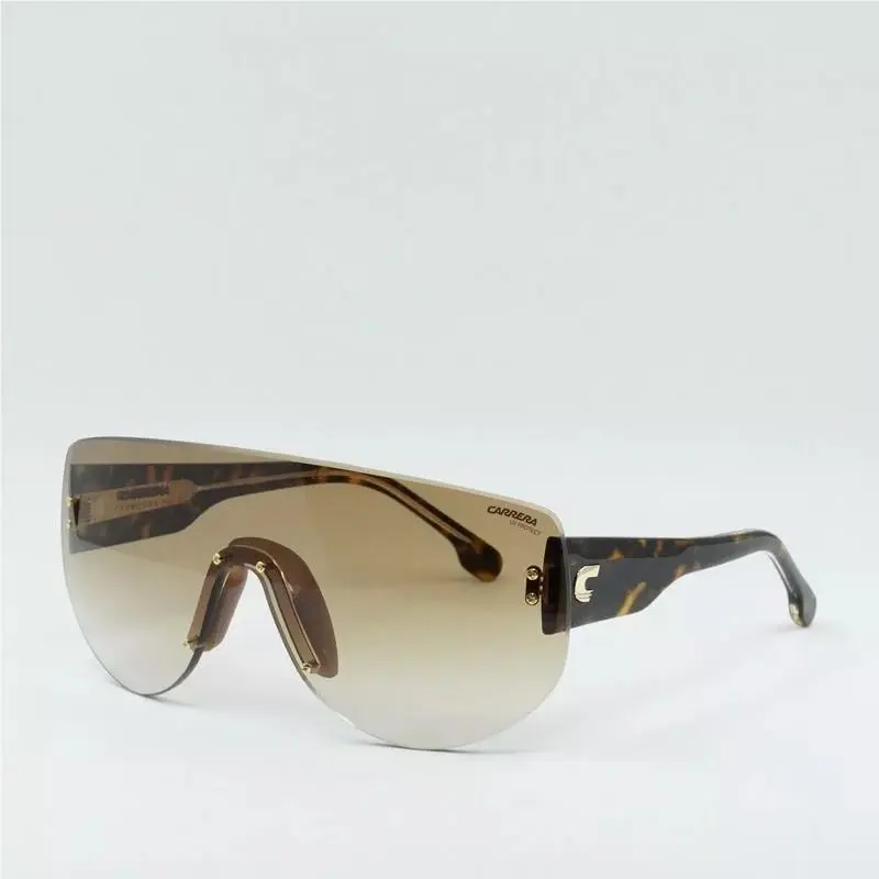 Carrera Unisex Sunglasses Flaglab 12 0086/86 99mm Havana - Brown Green Lens -new