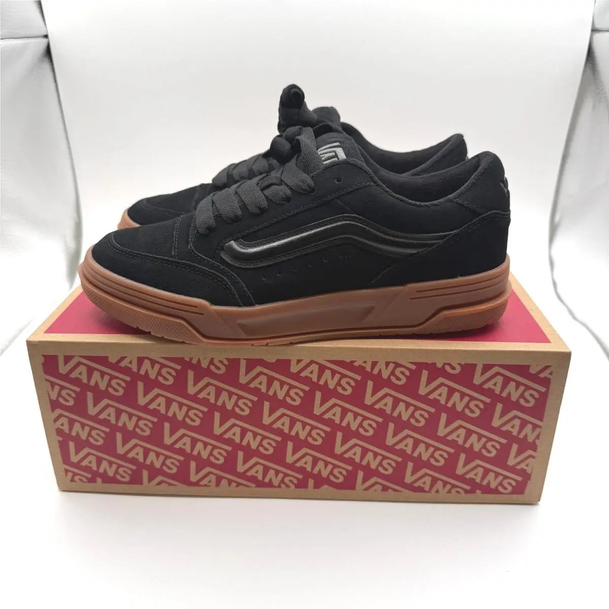 Vans Hylane Skate Sneaker Mens 8 Black Gum Sole Chunky Y2K Retro Low Top