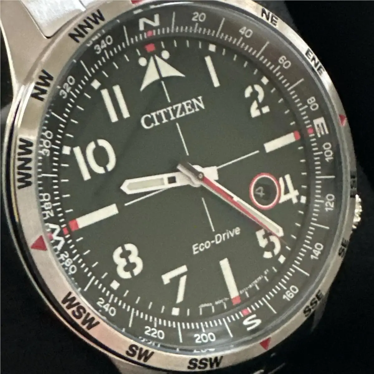 Eco-drive Avion Stainless Steel Men`s Watch BM7551-50X X by Citizen