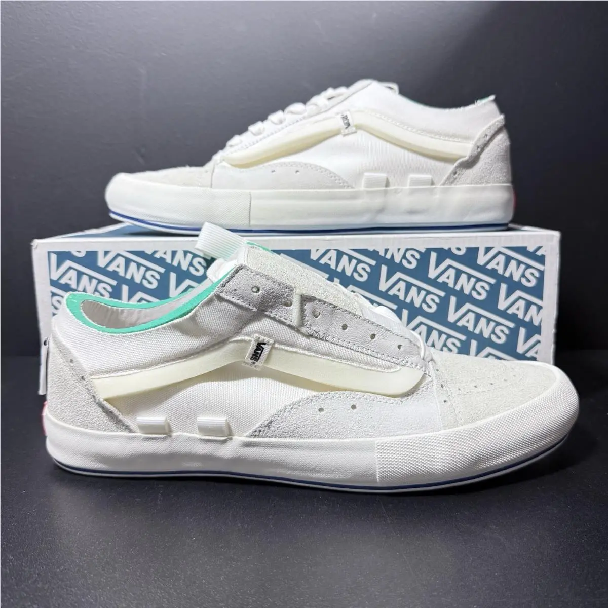 Vans Vault Old Skool Cap Lx Regrind Mens 13 Shoes Marshmallow White VN0A45K1VRW