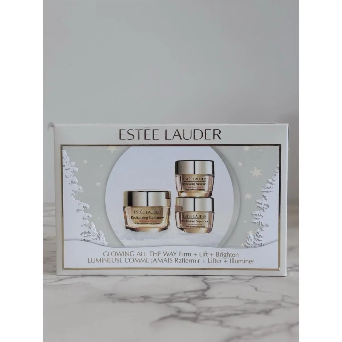 Estee Lauder Glowing All The Way Firm + Lift + Brighten 3Pc Holiday Gift Set