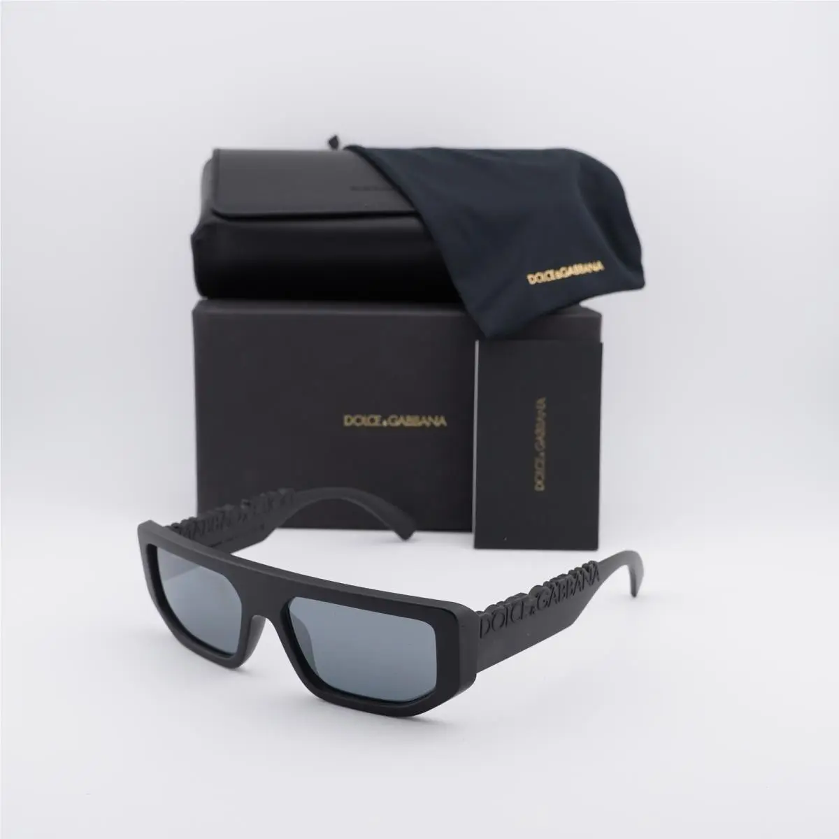 Dolce Gabbana DG6203 25256G Black/light Grey Black Mirror 56-16-145