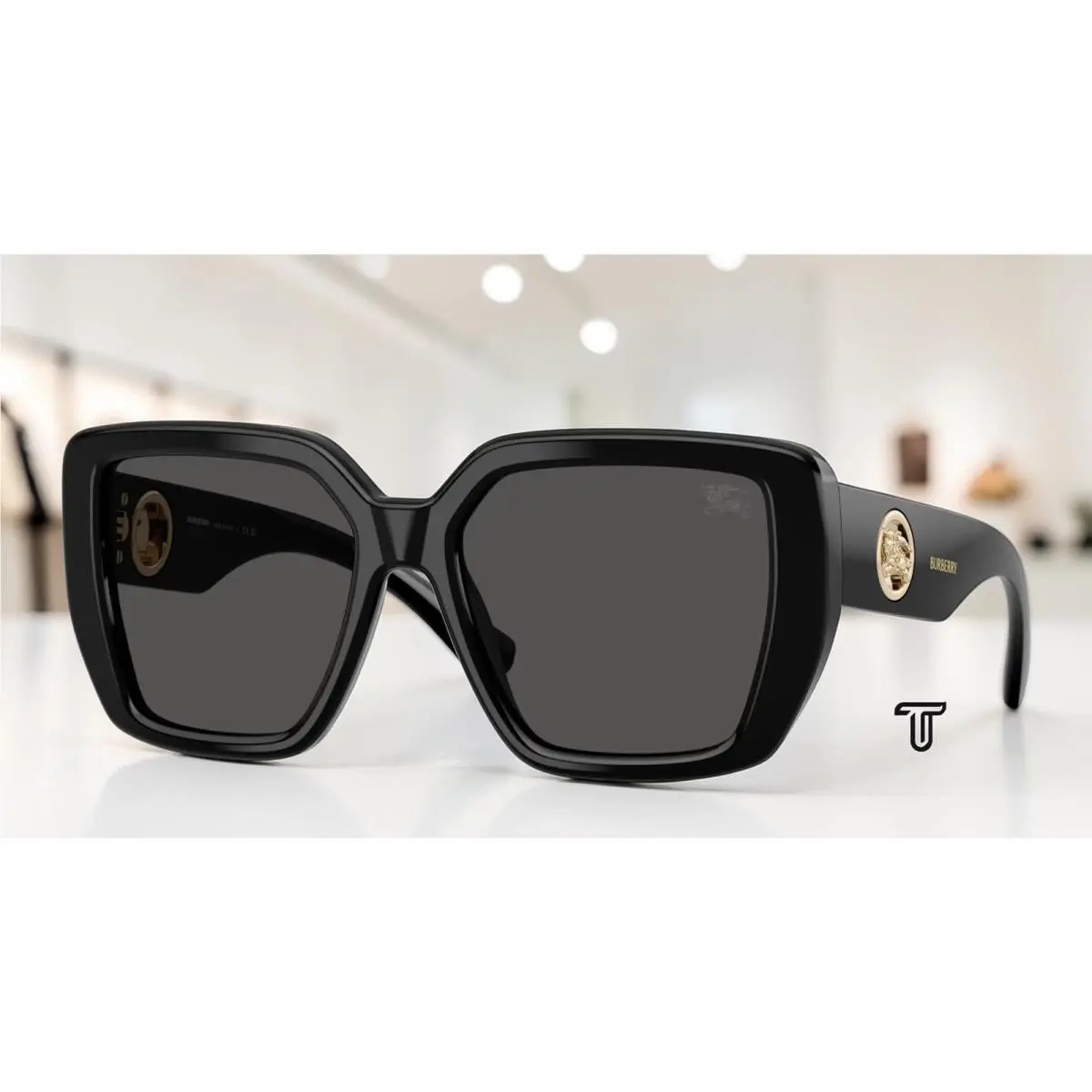 Burberry BE4471 300187 Black Dark Grey 54 mm Women`s Sunglasses