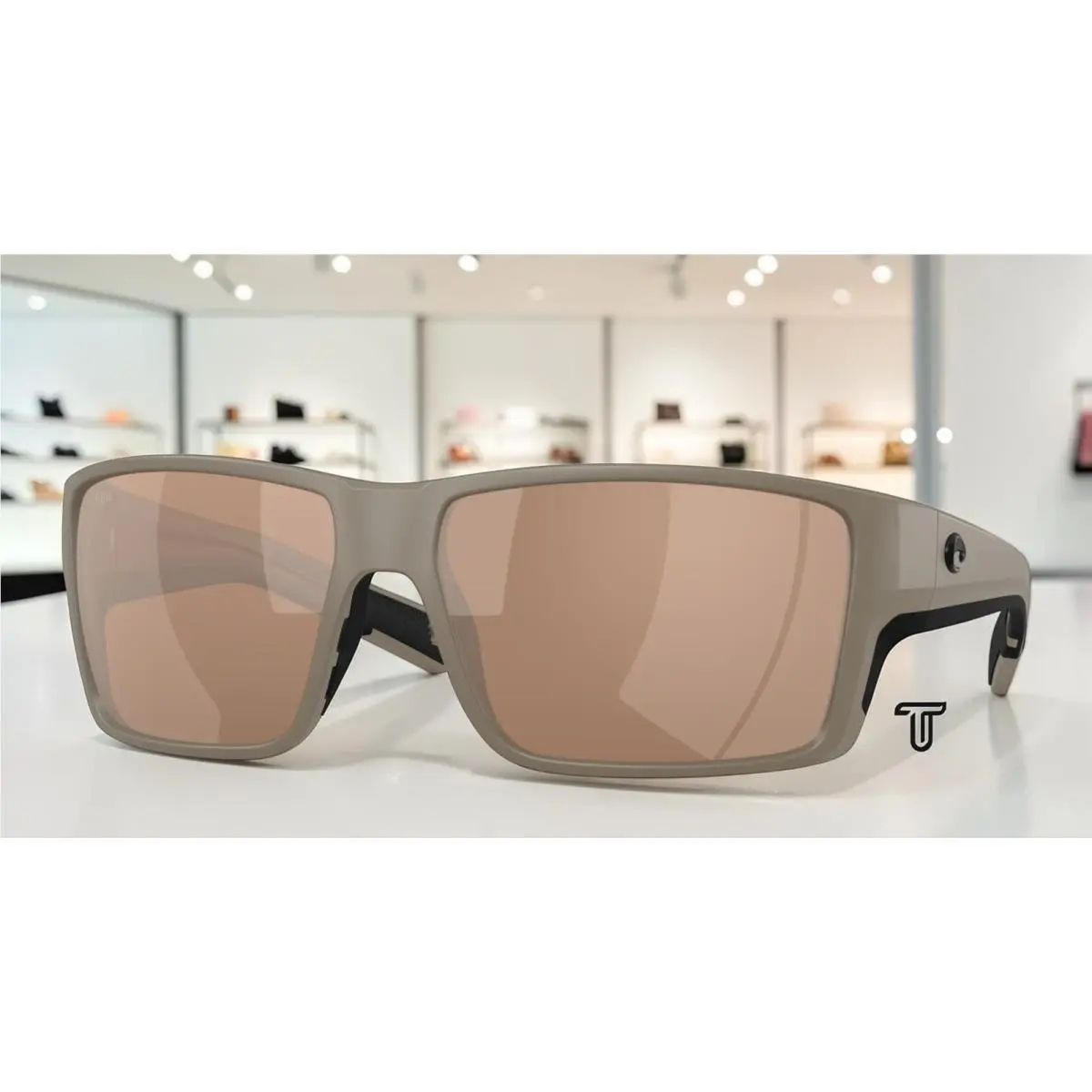 Costa 6S9080 21 Reefton Pro Sand Copper Silver Polarized 63 mm Men`s Sunglasses