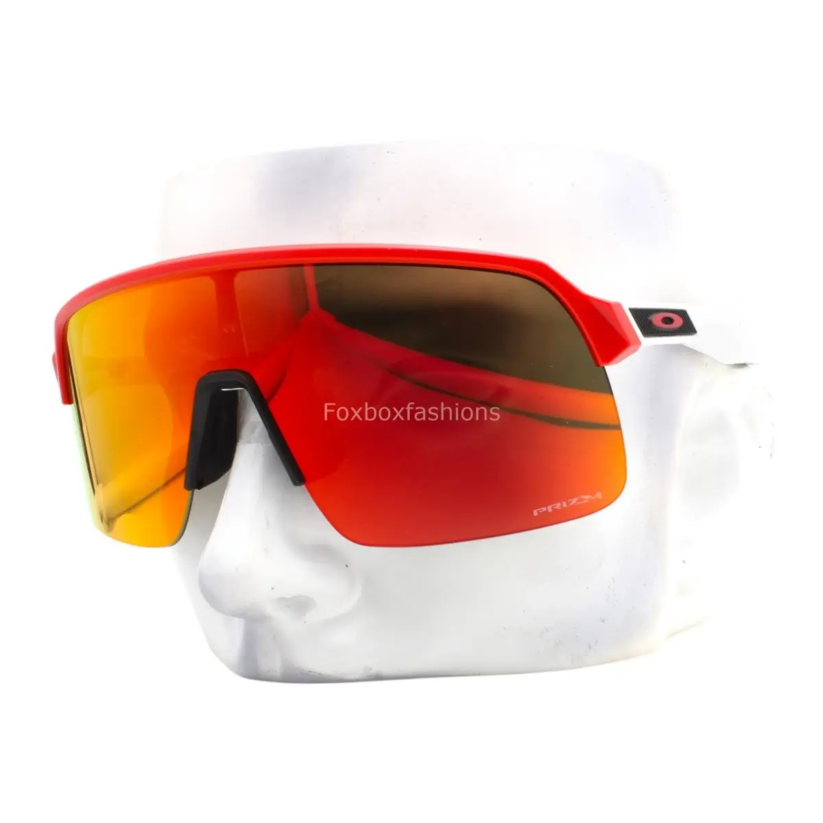 Sutro Lite Shield Sunglasses OO9463-6539 Matte Red Prizm Ruby with Case by Oakley