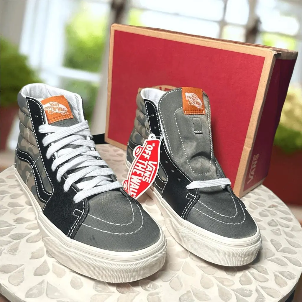 Vans shoes - VANS Sk8-Hi Mixed Utility Camo Sneakers - Multicolor, Exterior: Multicolor 2