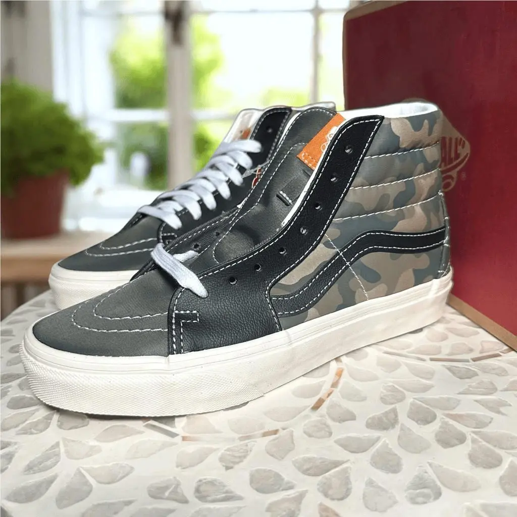 Vans shoes - VANS Sk8-Hi Mixed Utility Camo Sneakers - Multicolor, Exterior: Multicolor 13