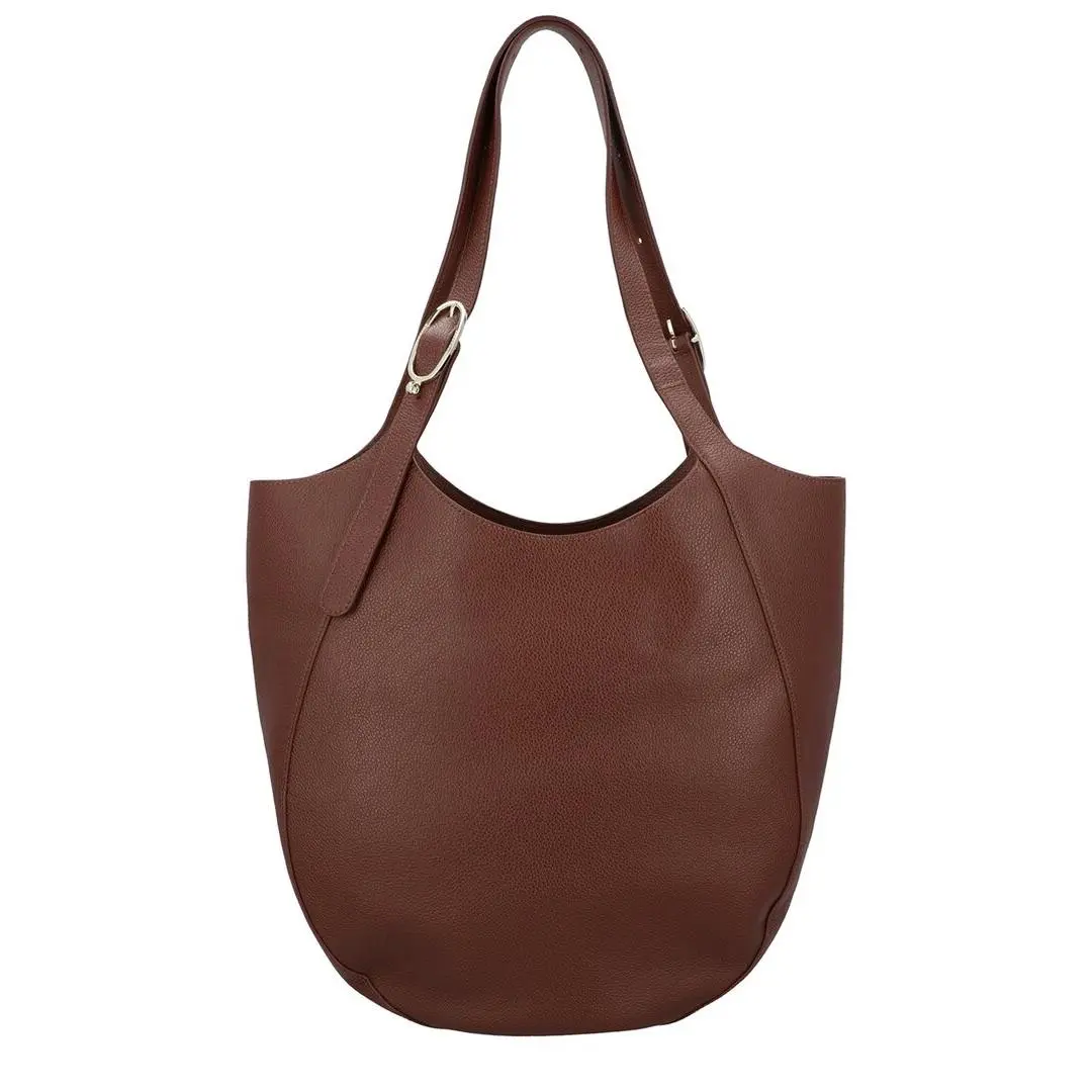 Longchamp Le Foulonné Extra Large Leather Tote Women`s Brown