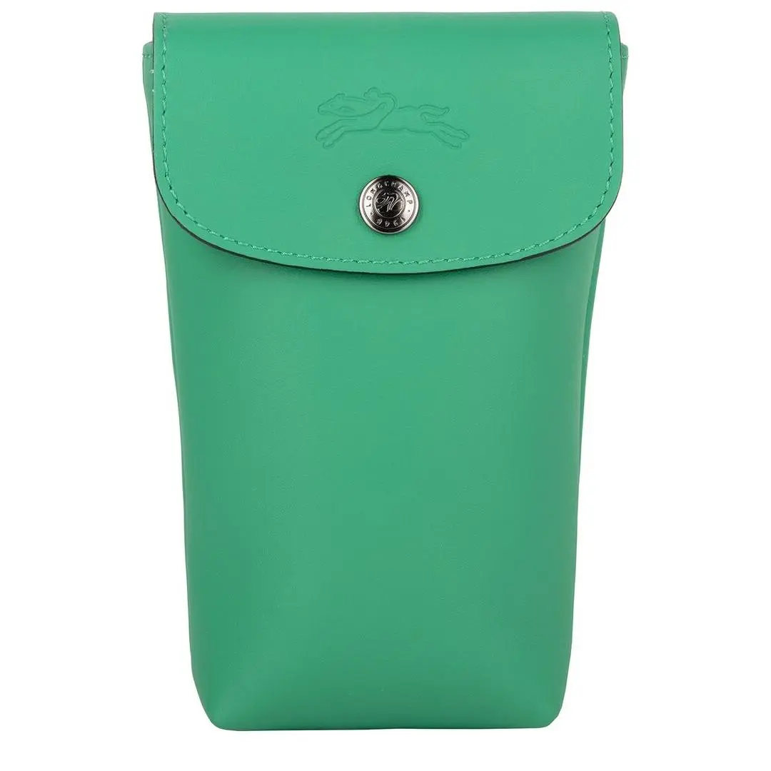 Longchamp Le Pliage Xtra Leather Phone Case Women`s Green