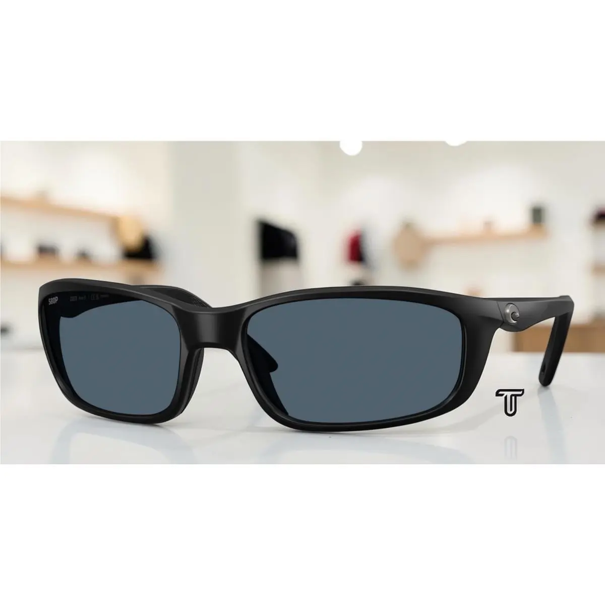 Costa 6S9134 913401 Brine Ii Matte Black Gray Polarized 59 mm Men`s Sunglasses
