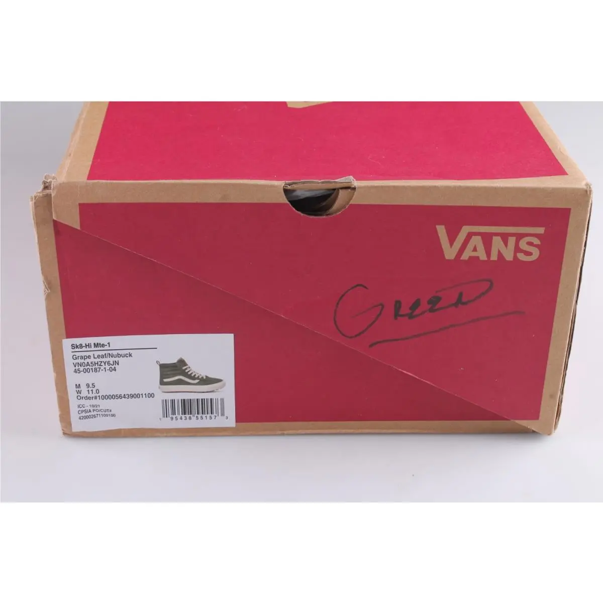 Vans shoes - Mte-1 - VN0A5HZY6JN - Green (UPC: 195438551573) 8