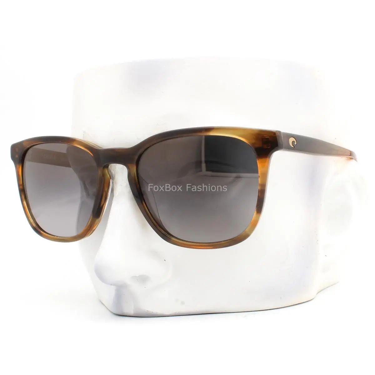 Costa Del Mar Sullivan Sunglasses Polished Salt Marsh Gray Glass 580G W/case