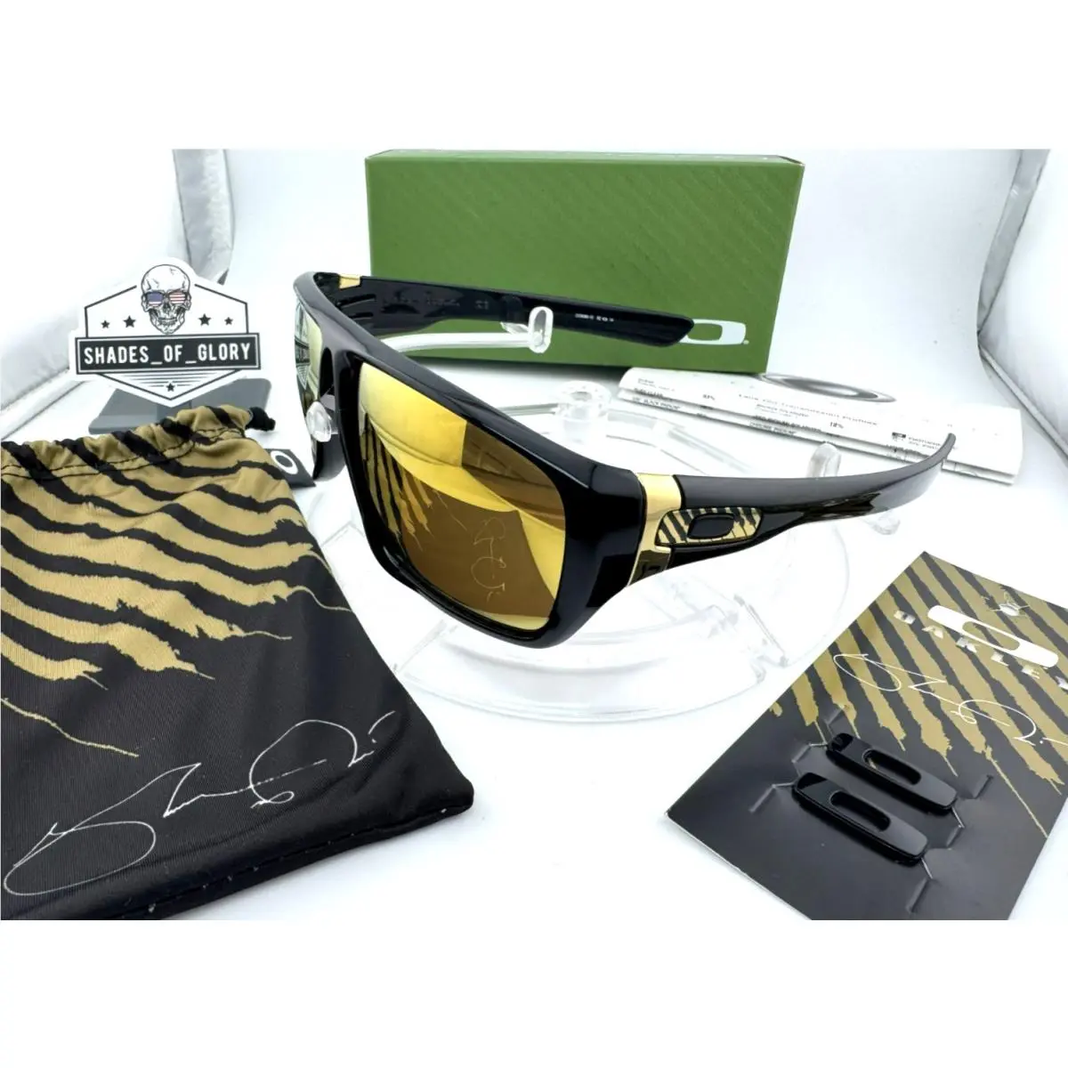Dispatch Shaun White Polished Black 24K Gold Iridium Sunglasses OO9090-16 by Oakley