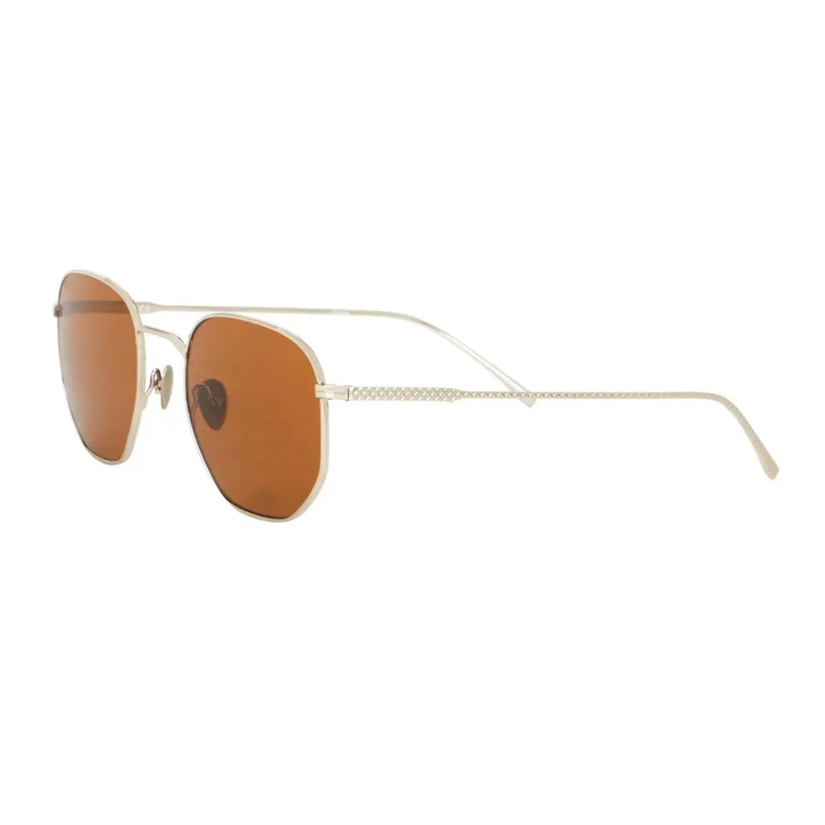 Shiny Gold Bronze Unisex Sunglasses L206S 714 by Lacoste