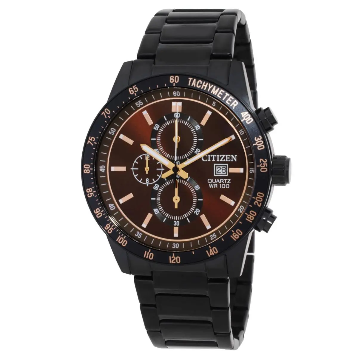 Citizen Chronograph Quartz Brown Dial Men`s Watch AN3605-55X