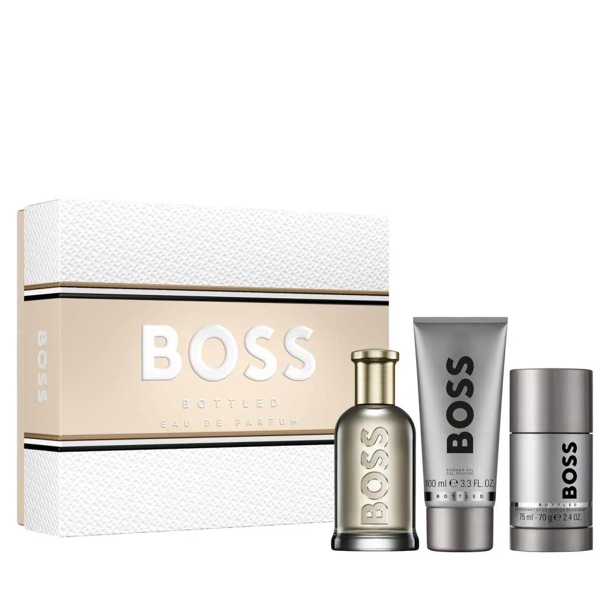 / Men`s 3-Pc. Boss Bottled Eau de Parfum 9 Fl Oz Pack of 1 Gray by Hugo Boss