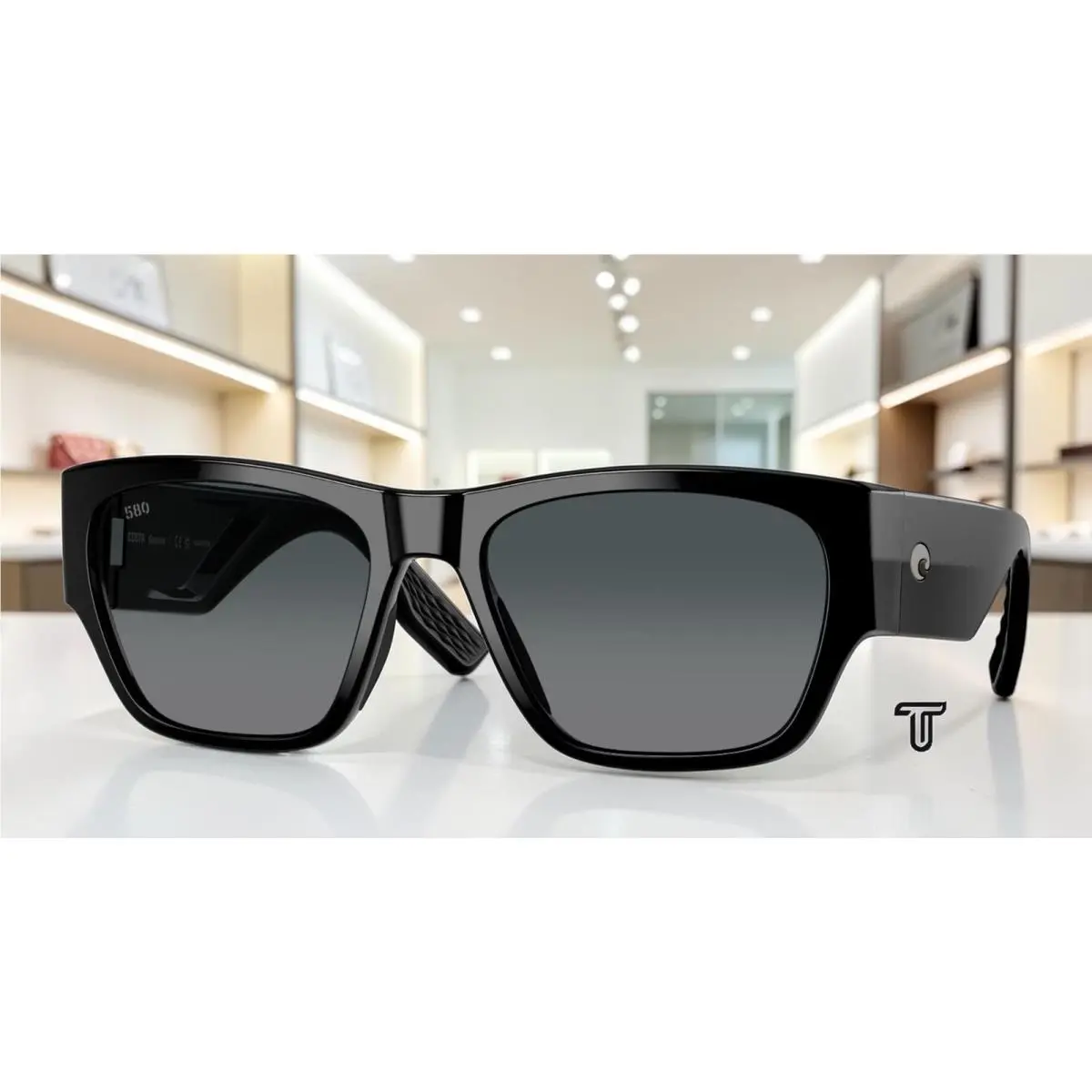 Costa 6S9123 03 Sueã£â‘os Black Gray Gradient Polarized 57 mm Men`s Sunglasses