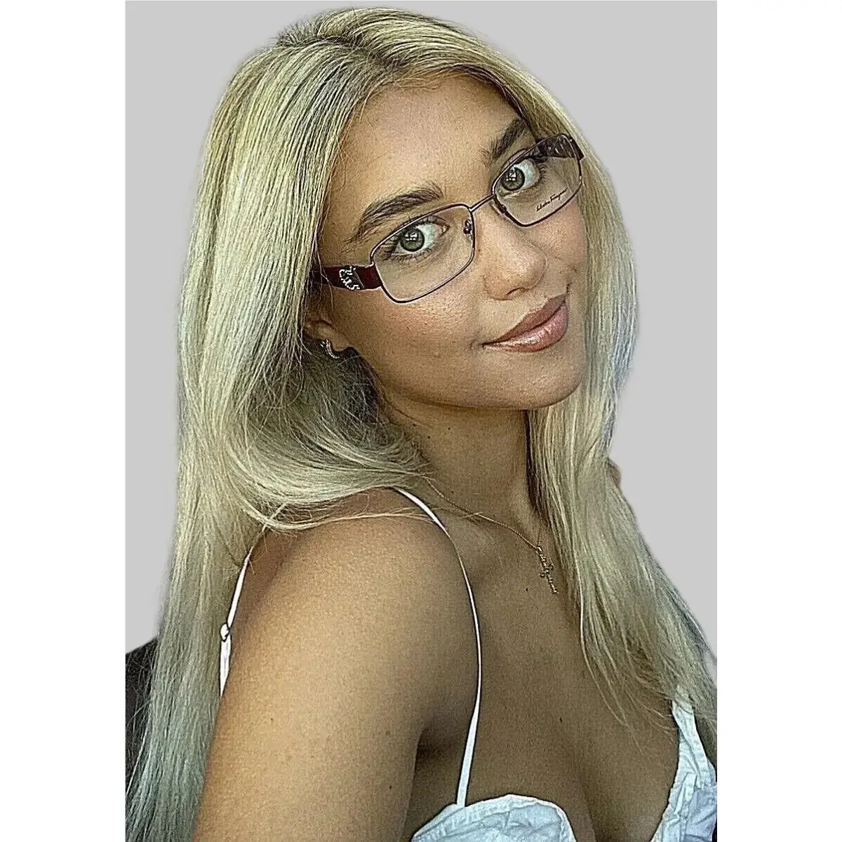 Salvatore Ferragamo SF 2421R 132 54mm Silver Women`s Eyeglasses Frame D74