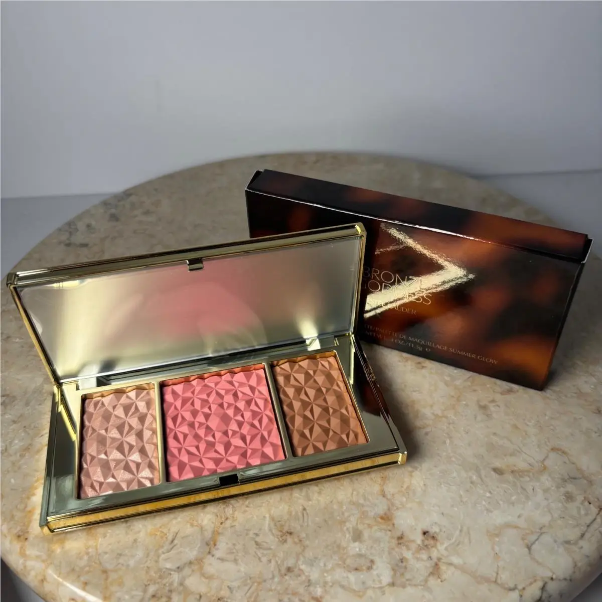 Estee Lauder Bronze Goddess Summer Glow Multi-palette 0.4oz Gold Blush Bronzer