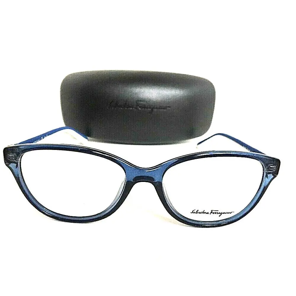 Salvatore Ferragamo SF 5026 424 51mm Clear Blue Women`s Eyeglasses Frame