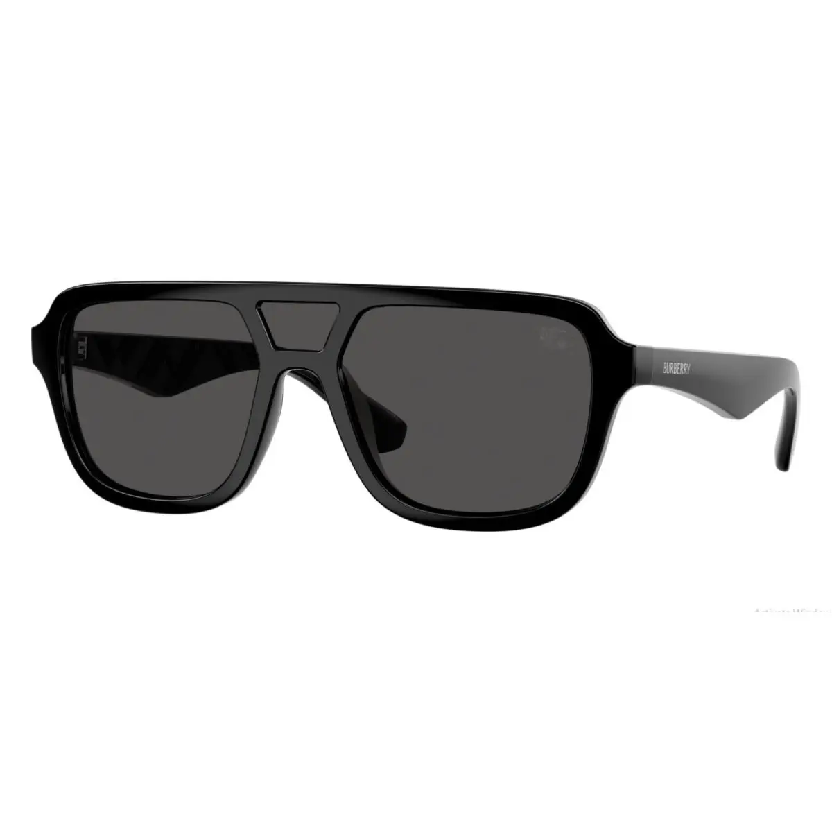 Burberry Unisex Black Pilot Aviator Sunglasses BE4474U 300187