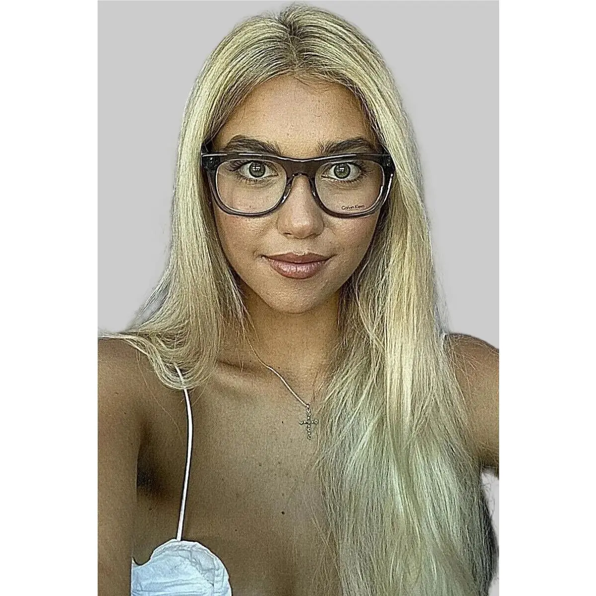 Calvin Klein CK 7927 005 51mm Clear Gray Men`s Women`s Eyeglasses Frame