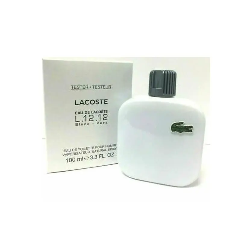 L.12.12 Blanc Pure Men 3.3 oz 100 ml Eau De Toilette Spray Same AS Photo by Lacoste
