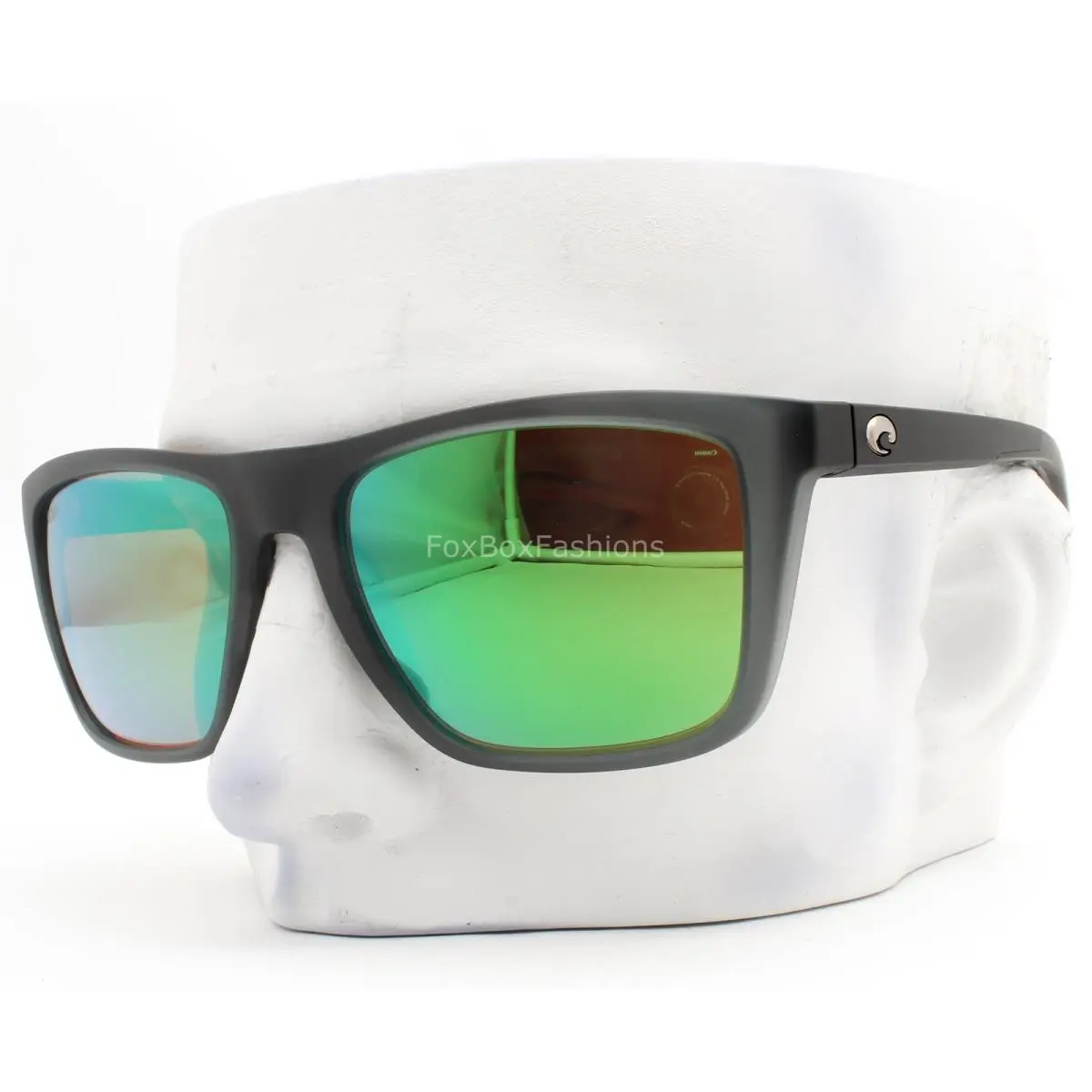 Costa Del Mar Mainsail XL Sunglasses Matte Gray Smoke Green Polarized Glass Lens
