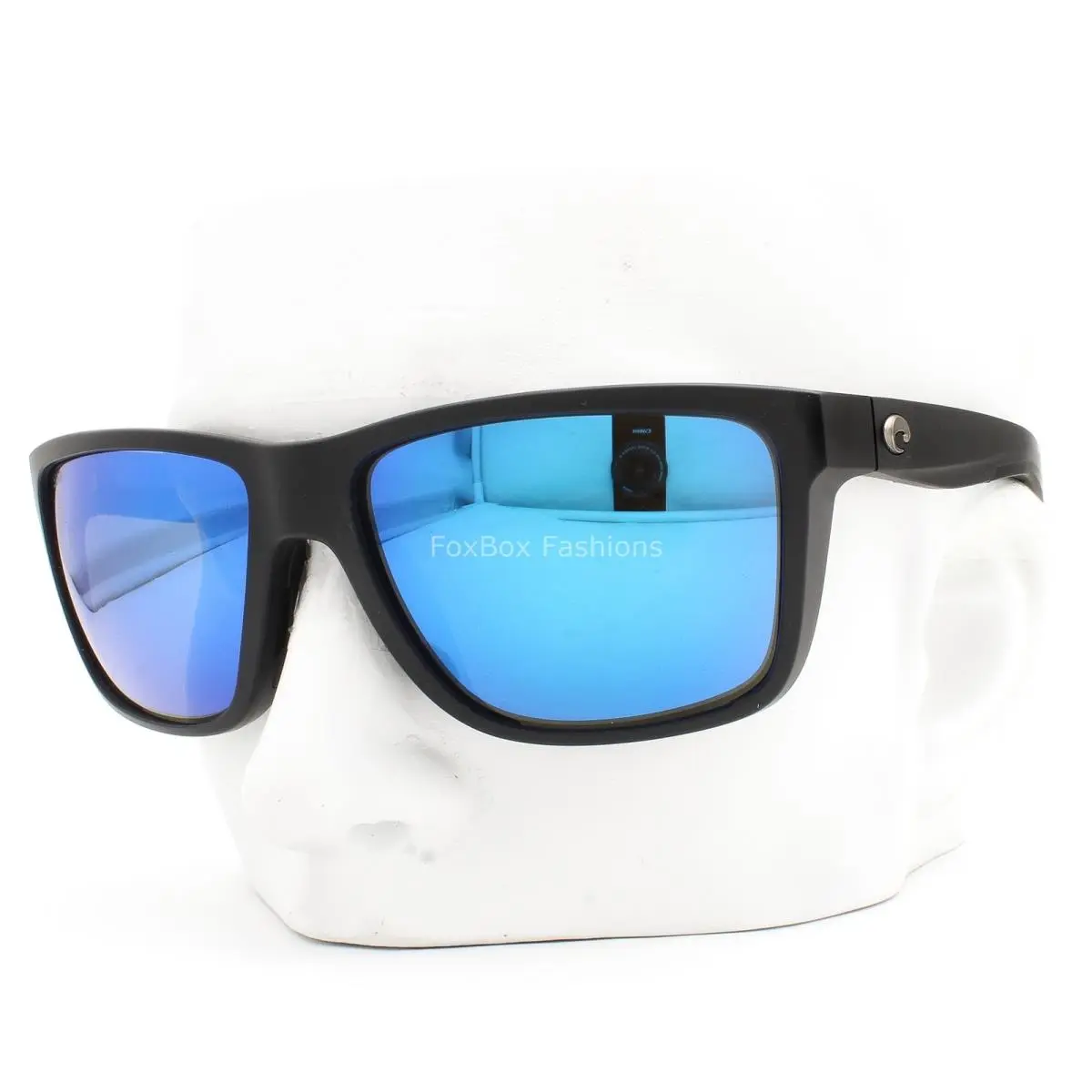 Costa Del Mar Broadbill II Sunglasses Matte Black Blue Polarized Glass with Case