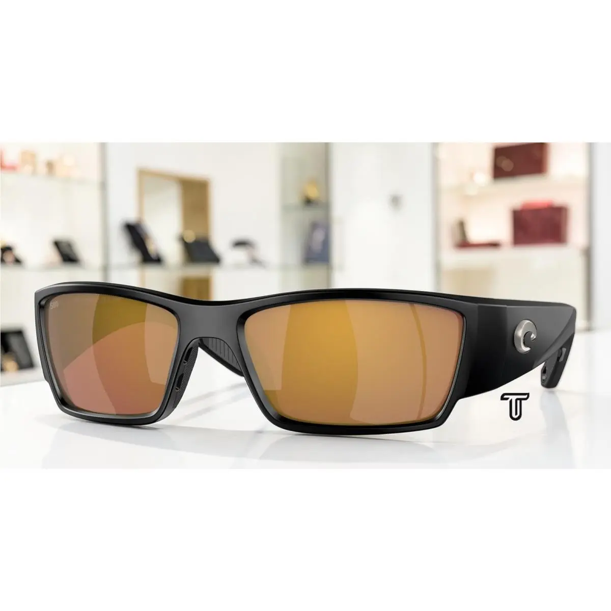 Costa 6S9109 11 Corbina Pro Black Gold Mirror Polarized 61 mm Men`s Sunglasses