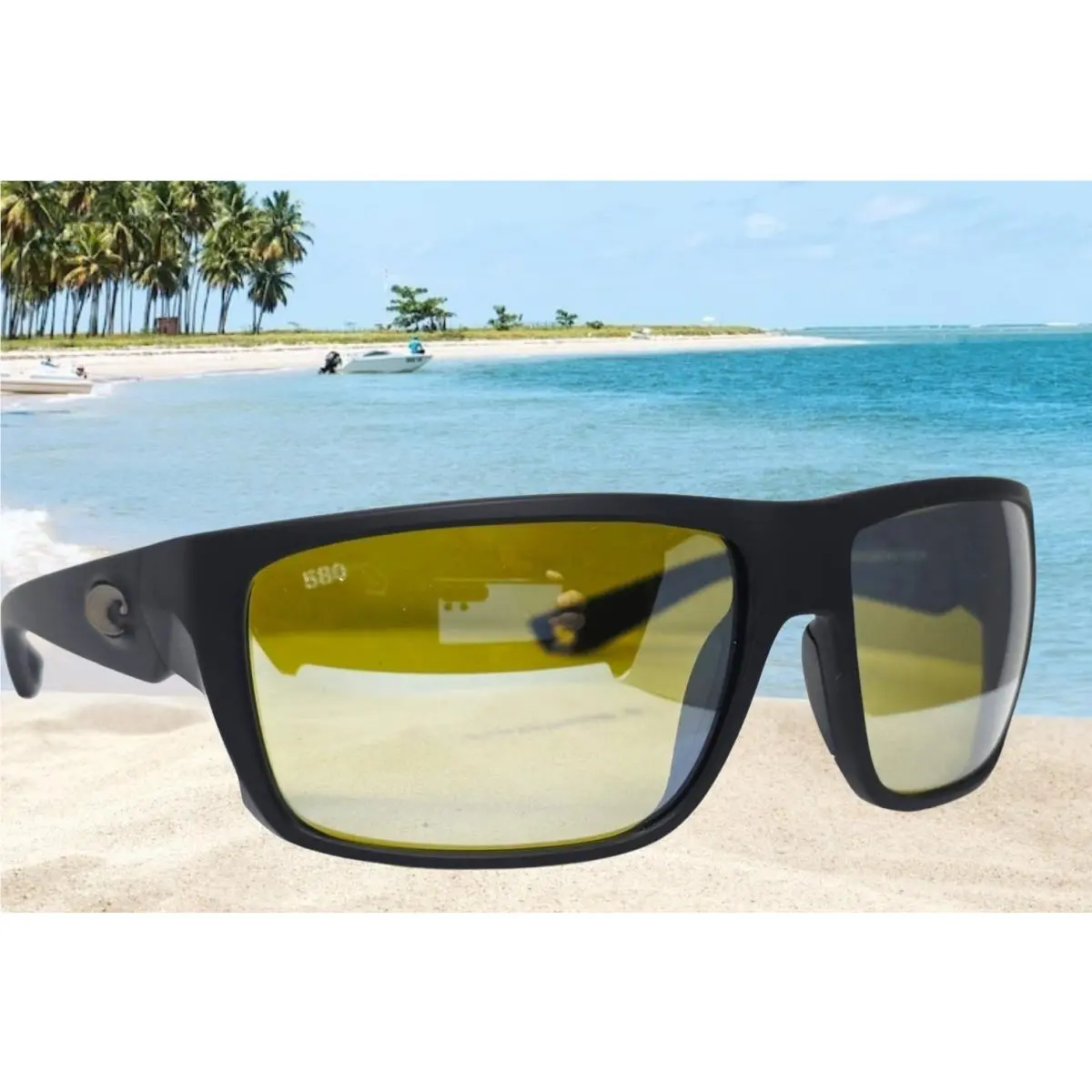 Costa Del Mar Black/sunrise Silver Mirror Fly Line Polarized 580G Sunglasses