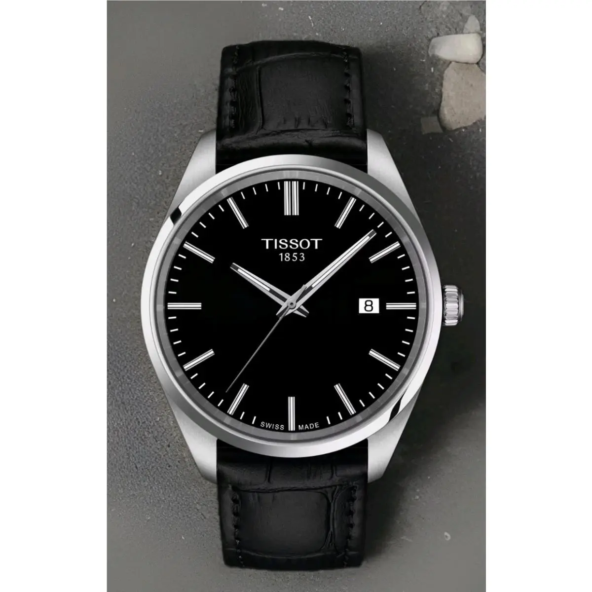 PR100 Quartz Black Dial Men`s Watch T150.410.16.051.00 by Tissot