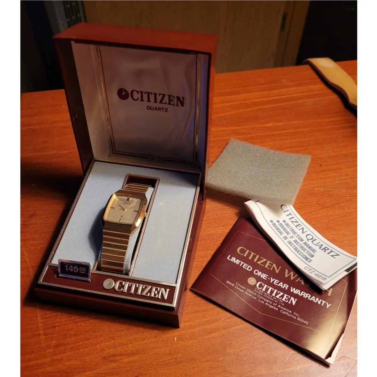 Vintage  4031-893514 Smg Watch Nos Old Stock W/original Box/paperwork by Citizen
