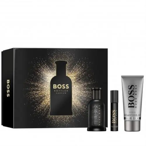 Men`s Boss Bottled Parfum Gift Set Fragrances 3616304197888 by Hugo Boss