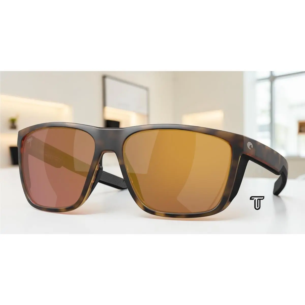 Costa 6S9012 901215 Ferg Xl Tortoise Gold Mirror Polararized 62mm Men Sunglasses